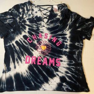 Brand New No boundaries Black The Dye Tee Shirt